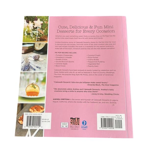 Easy as Pie Pops Dessert Cookbook Colorful Pics Fun Cooking Softcover - Picture 2 of 7